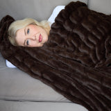 The SnuggleStretch™ Blanket in 'Sunday Scaries'