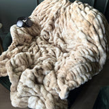 The SnuggleStretch™ Blanket in 'Burnt-Out Millennial'