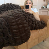 The SnuggleStretch™ Blanket in 'Sunday Scaries'